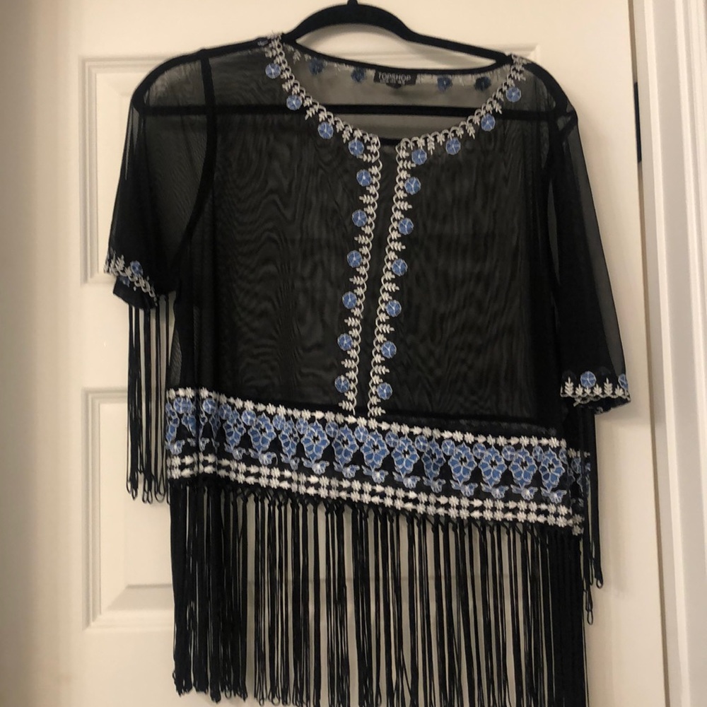 Top shop fringe top
